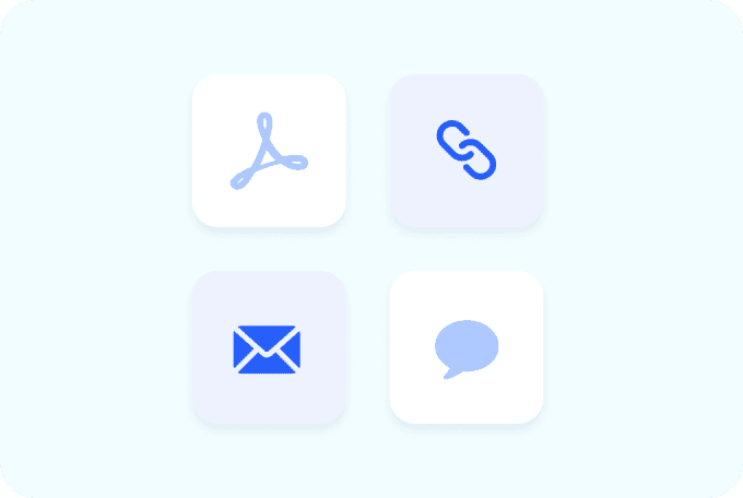 Multiple ways to share